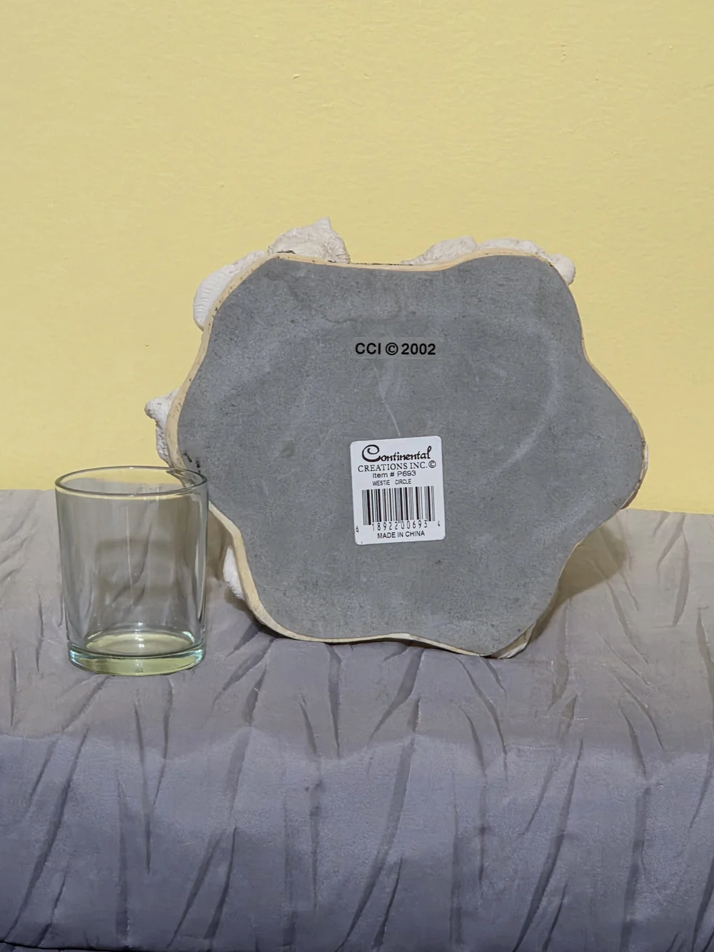 Vintage Continental Creations Inc. Westie Circle Candle Holder